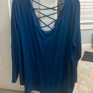Womens plus Charlotte Russe 3x tshirt open back